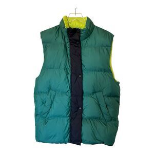 B10 MARNI X Uniqlo Oversized Down Puffer Vest Unisex Size Small Jade